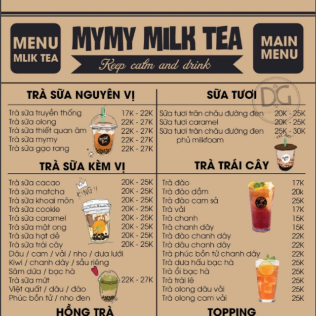 Cách xây dựng menu đồ uống chuyên nghiệp