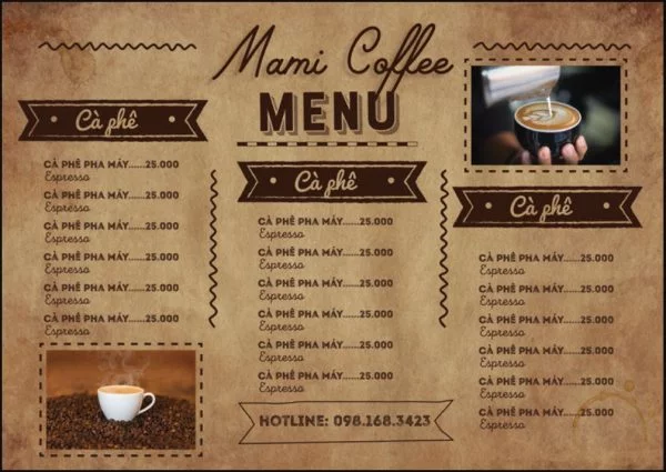 Cách xây dựng menu đồ uống chuyên nghiệp trong 4 bước Menu đồ uống