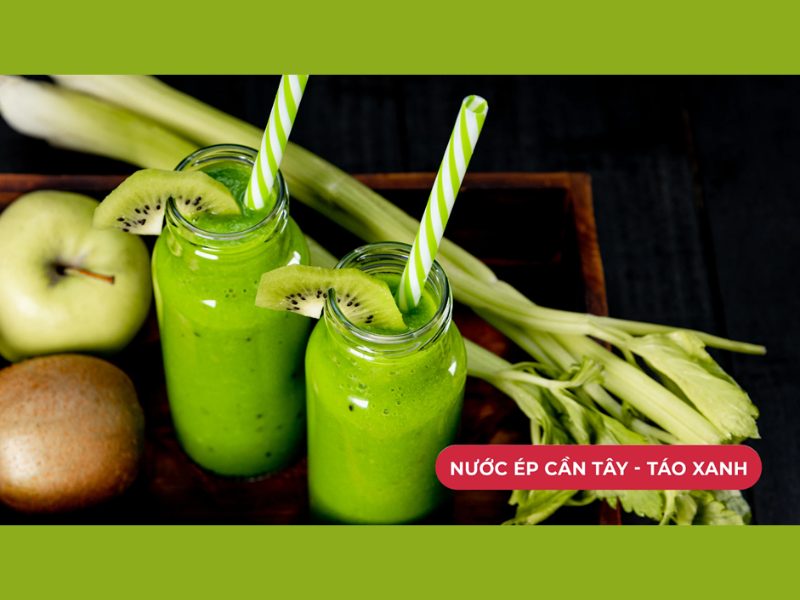 Nước ép táo xanh giảm cân 